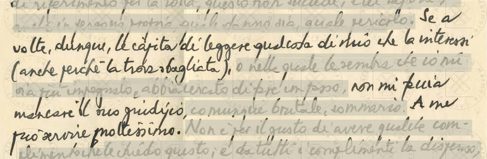 Da una lettera di Emilio Cecchi ad Alberti, 7 maggio 1936